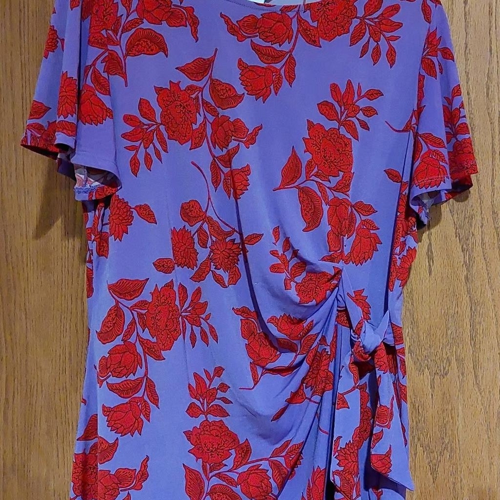 Women's Liz Claiborne Tie-Waist Cinched Tunic, Size Large